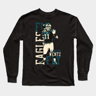 Fly Eagles Fly Carson Wentz Long Sleeve T-Shirt